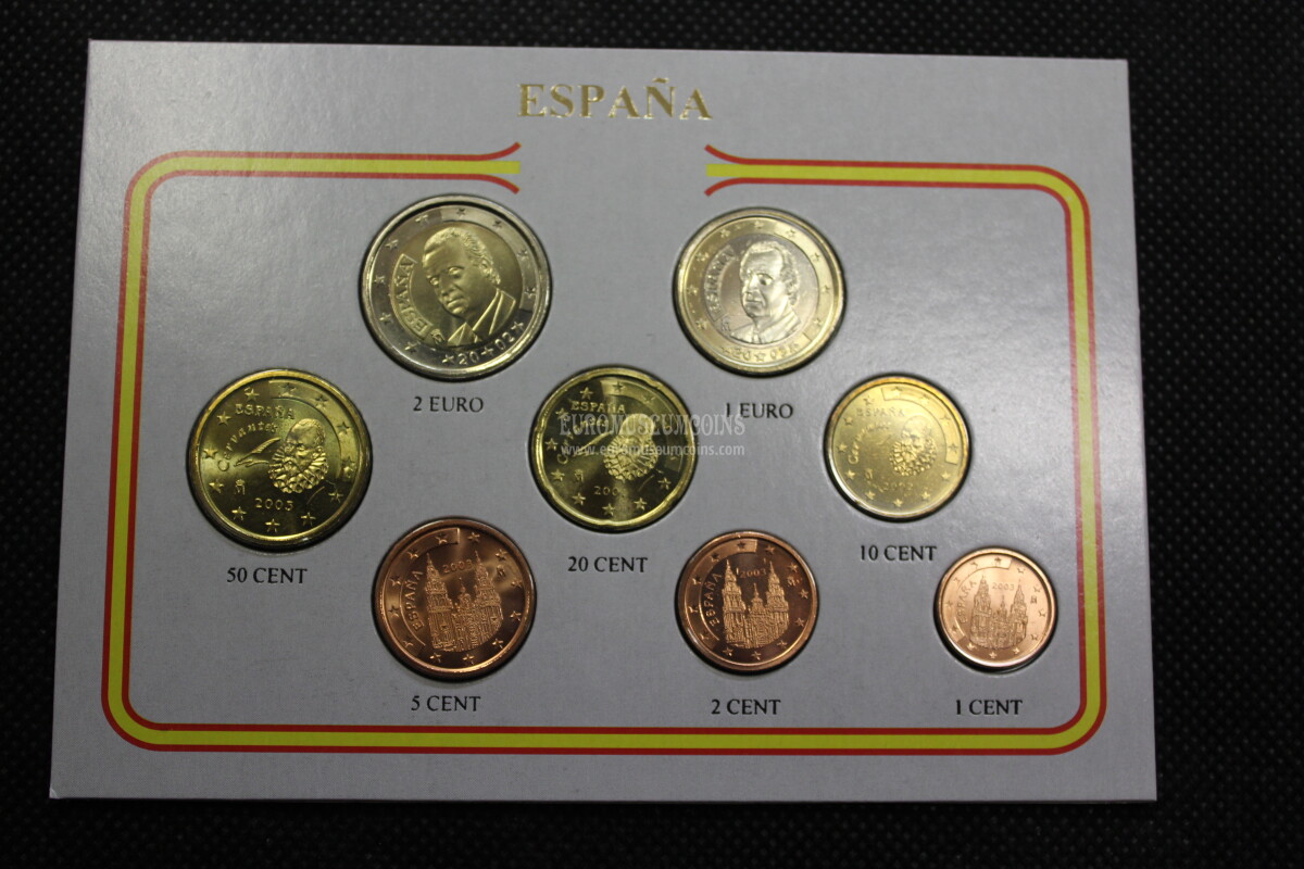 spagna anni misti serie 8 monete euro serietta in blister Eurocollection