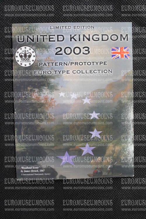 2003 United Kingdom serie prova euro coins