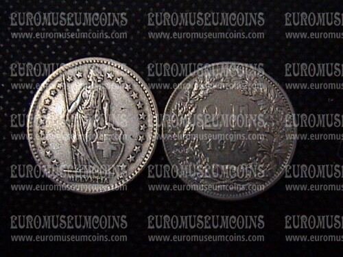 1974 Svizzera 2 Franchi  