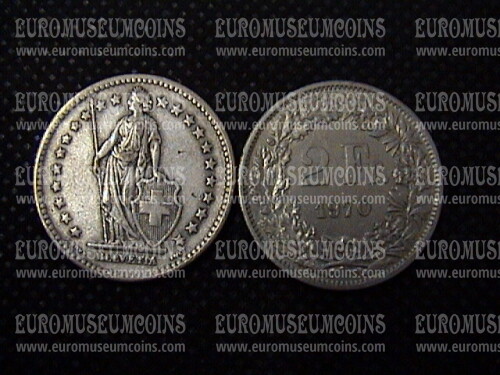 1970 Svizzera 2 Franchi  