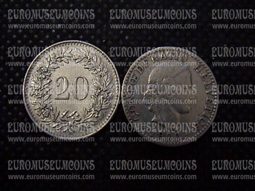 1908 Svizzera 20 Rappen