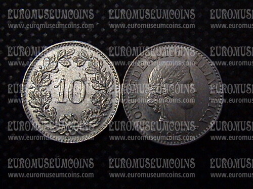 1958 Svizzera 10 Rappen