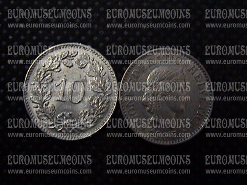 1957 Svizzera 10 Rappen