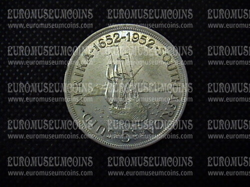 1952 Sud Africa 5 Scellini Giorgio VI in argento