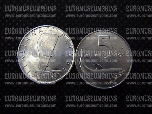 1991 Italia 5 Lire FDC