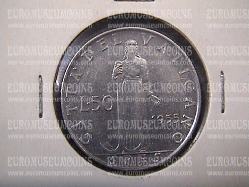 1955 Vaticano 50 Lire  