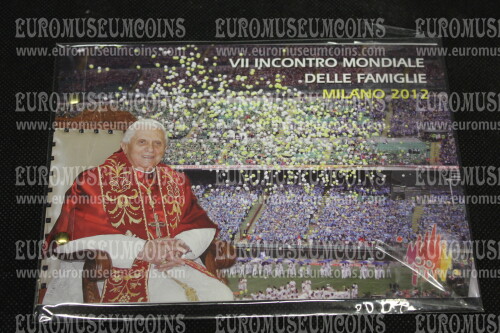2012 Vaticano Incontro Mondiale delle Famiglie busta filatelico numismatica