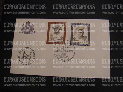 1980 San Marino Europa Busta primo giorno di emissione 