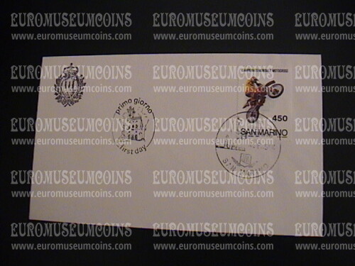 1984 San Marino Motocross Busta primo giorno di emissione 