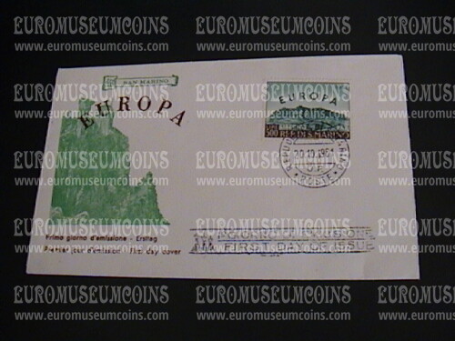 1961 San Marino Europa Busta primo giorno di emissione 