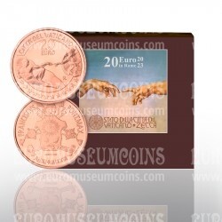 2023 Vaticano 20 euro in rame FDC Michelangelo ( Arte e Fede )