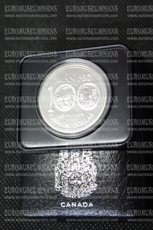 1974 Canada Dollaro Winnipeg in argento