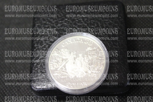 1989 Canada Dollaro Mackenzie River in argento