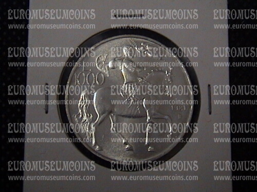 1981 San Marino moneta da Lire 1000 Virgilio in argento