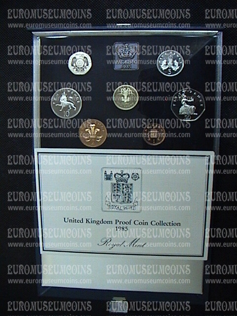 1985 Gran Bretagna divisionale Proof in confezione ufficiale