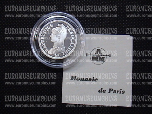 1992 Francia 1 Franco in argento Proof