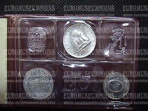 1988 Italia 500 - 200 - 100 Lire FDC Università di Bologna argento in folder