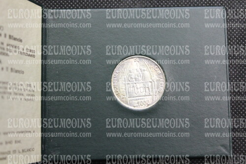 1977 San Marino 1000 Lire Brunelleschi in argento