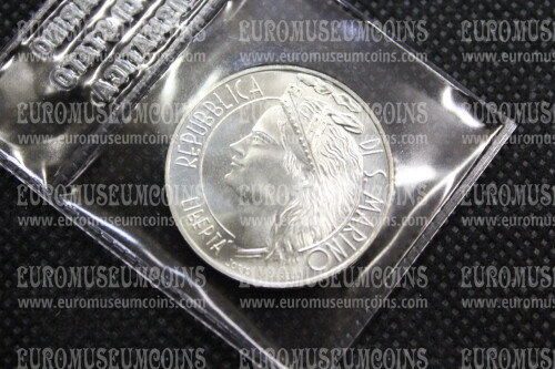 1986 San Marino 1000 Lire Campionati Mondiali di Calcio Messico argento 