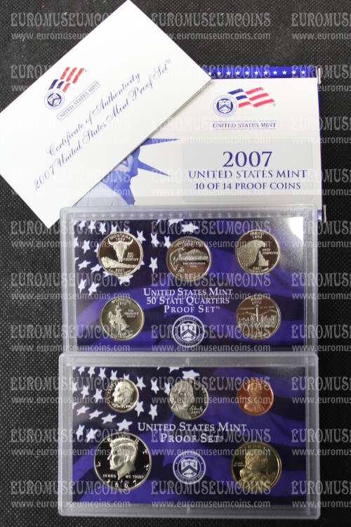 2007 Stati Uniti set quarti di dollaro Stati + serie divisionale Proof
