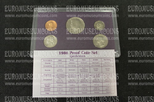1986 Stati Uniti d'America divisionale proof