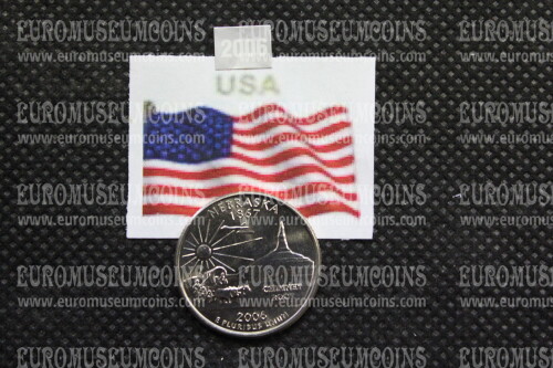 2006 Stati Uniti Nebraska zecca P quarto di dollaro Stati 