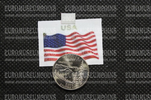 2005 Stati Uniti Oregon zecca P quarto di dollaro Stati 