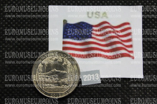 2013 Stati Uniti White Mountain zecca P quarto di dollaro Parchi