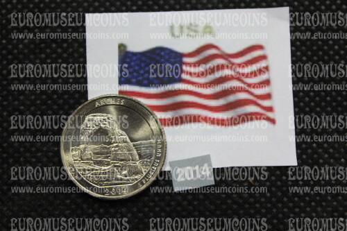 2014 Stati Uniti Arches zecca P quarto di dollaro Parchi
