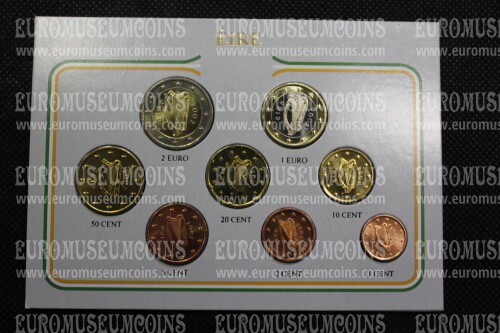 Irlanda serie completa 8 monete euro anni misti in blister Eurocollection 