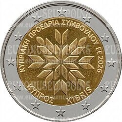 Cipro 2026 semestre presidenza europea 2 Euro commemorativo