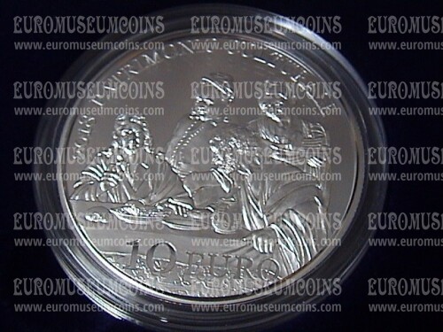 2018 San Marino 10 Euro PROOF Anno Europeo del Patrimonio Culturale in argento con cofanetto  