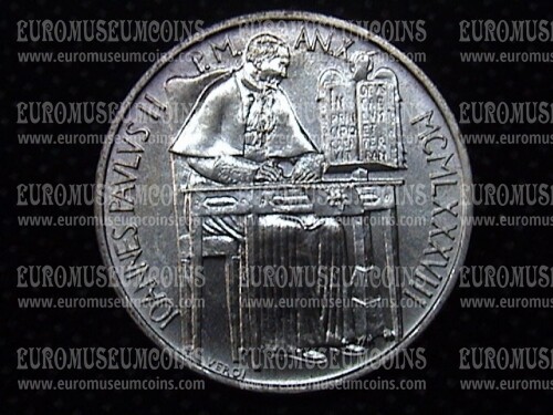 1988 Vaticano 1000 Lire Anno X in argento