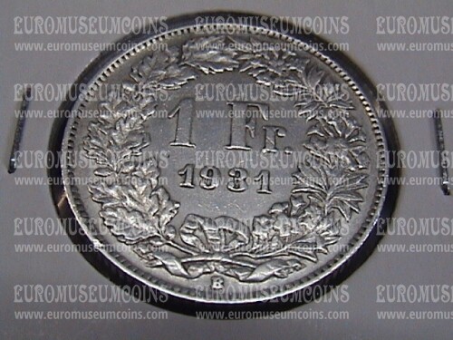 1931 Svizzera 1 Franco  in argento