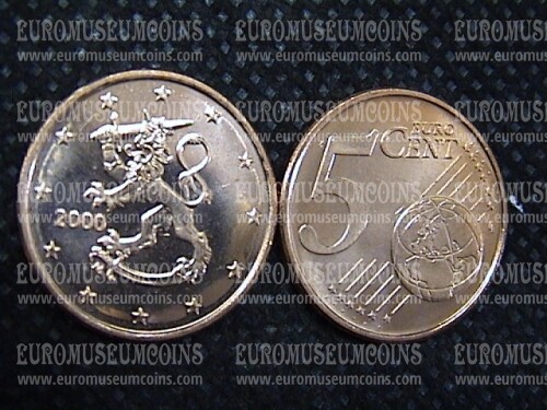 5 centesimi di euro Finlandia anno 2000