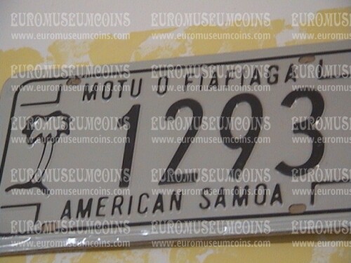 Stati Uniti d' America American Samoa Targa auto da collezione 