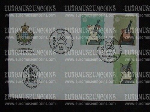 2017 FDC divieto di sperimentazione animale San Marino