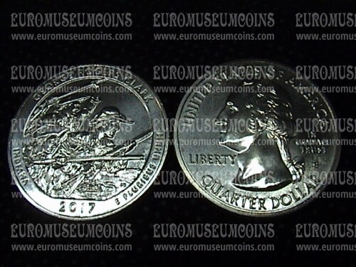 2017 USA George Rogers Clark National Historical Park - Indiana zecca S quarto di dollaro Parchi