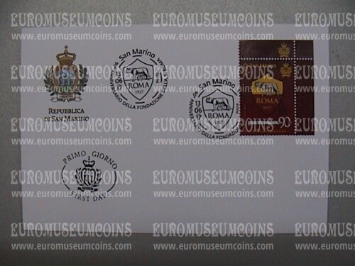 2017 FDC AS Roma Calcio San Marino 1v tipo S