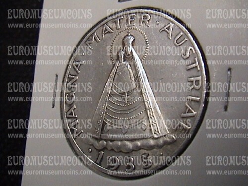1935 Austria 5 scellini in argento