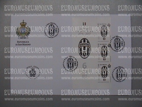 2017 FDC JUVENTUS SAN MARINO 3v + bandella