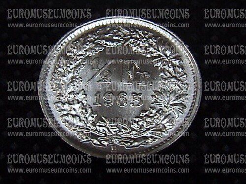 1965 Svizzera 1/2 Franco