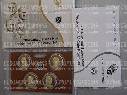 2014 Stati Uniti set dollari Presidenti Proof