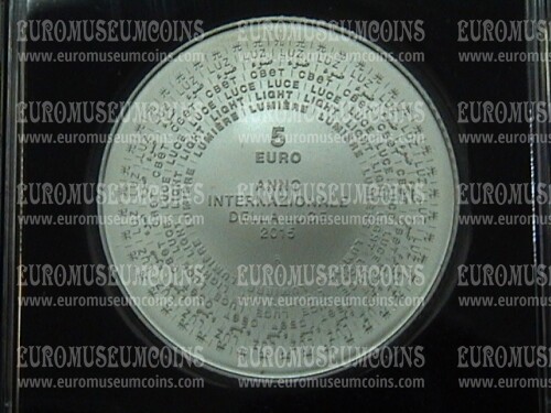 2015 5 Euro argento Anno Internazionale della Luce San Marino