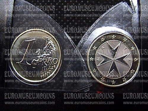 2016 Malta moneta da 1 euro zecca F