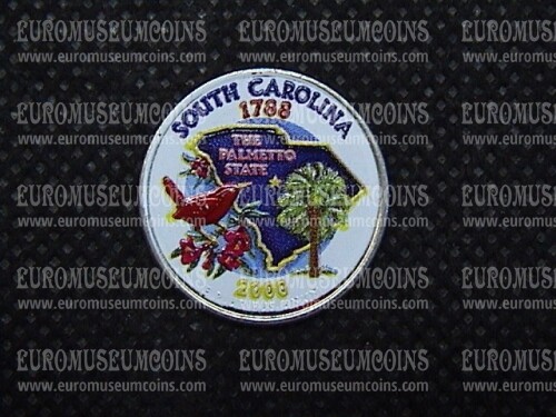 2000 Stati Uniti South Carolina quarto di dollaro Stati colorato