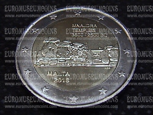 Malta 2018 Mnajdra Temple 2 Euro commemorativo