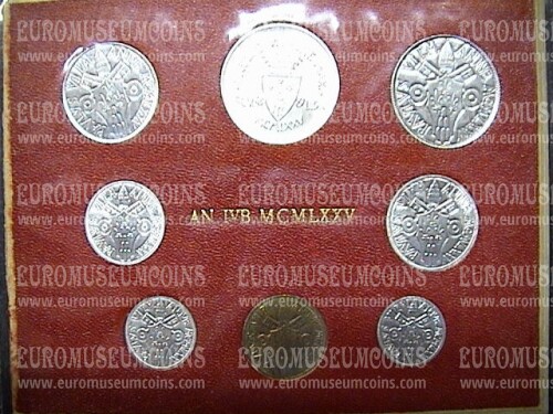1975 Vaticano divisionale con Lire 500 in argento FDC Anno Santo