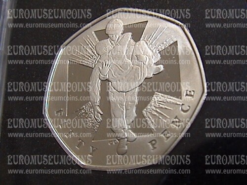 2006 Gran Bretagna moneta da 50 Pences Proof 150th Victoria Cross KM1058