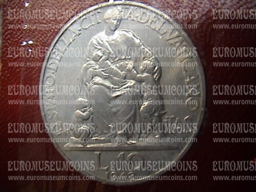 1948 Vaticano 10 Lire FDC Pio XII Anno X - 10°